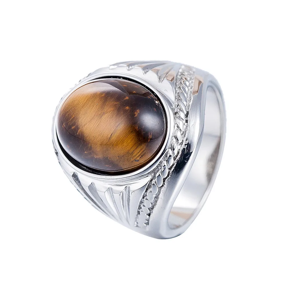 Megin D Stainless Steel Titanium Simple Brown Stone Retro Hip Hop Punk Rings for Men Women Couple Friend Gift Fashion Jewelry An
Megin D Stainless Steel Titanium Simple Brown Stone Retro Hip Hop Punk Rings for Men Women Couple Friend Gift Fashion Jewelry An