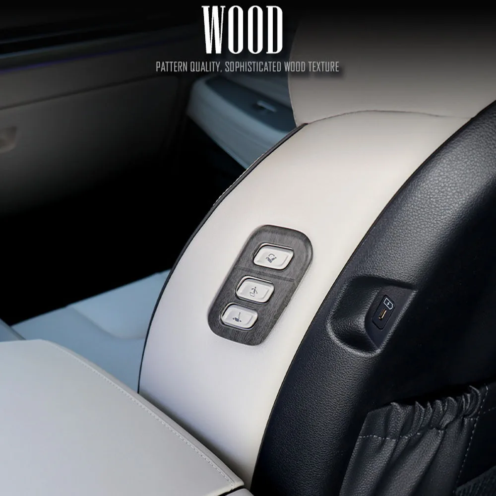 Wood Grain Style Seat Back Adjustment Panel Lifting Seat Boss Button Control Switch Sticker For Hyundai Palisade 2019-2023
Wood Grain Style Seat Back Adjustment Panel Lifting Seat Boss Button Control Switch Sticker For Hyundai Palisade 2019-2023