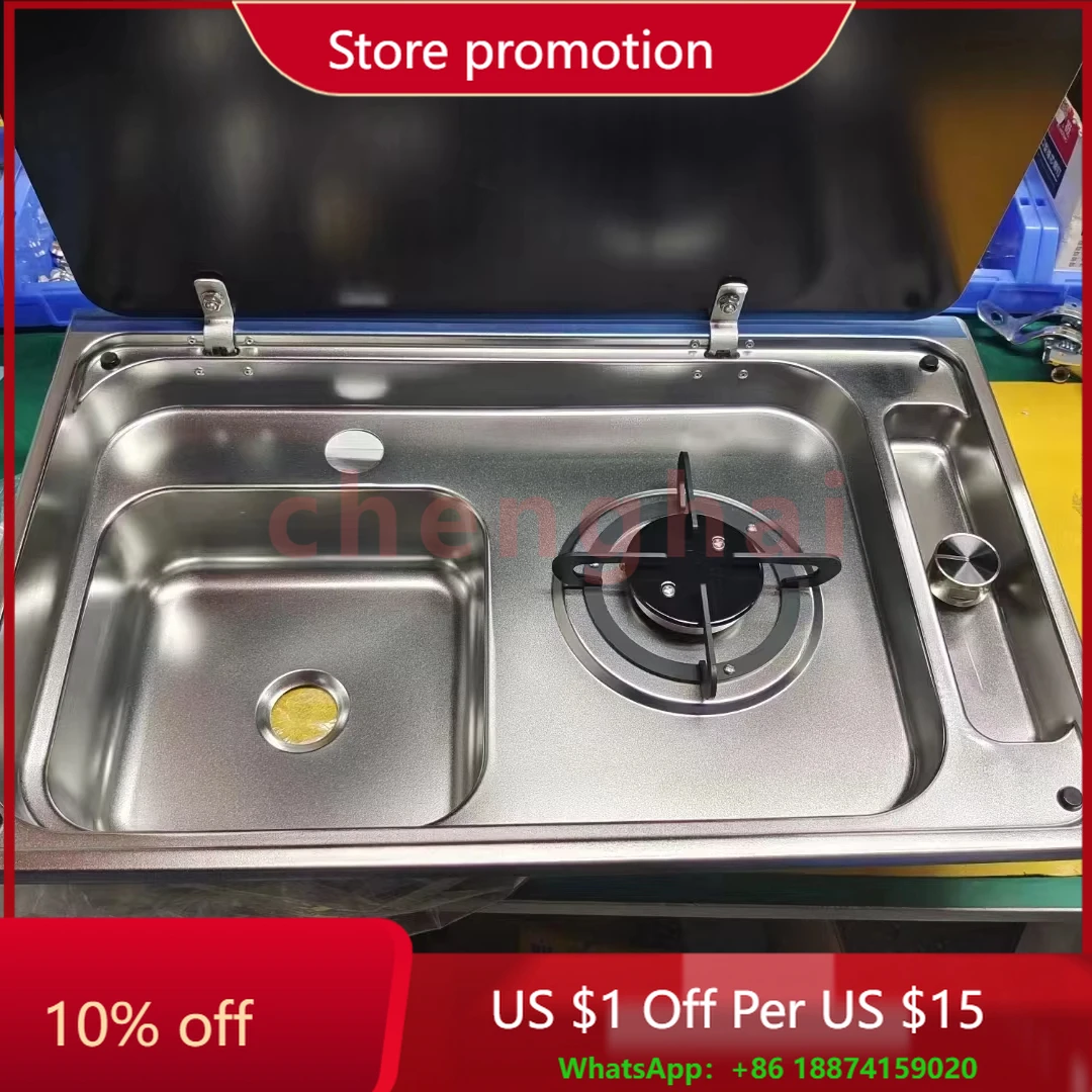 Оптовая продажа с фабрики, многофункциональная складная кухонная газовая плита с раковиной два в одном, скрытая двойная плита для автофургонов 
Оптовая продажа с фабрики, многофункциональная складная кухонная газовая плита с раковиной два в одном, скрытая двойная плита для автофургонов