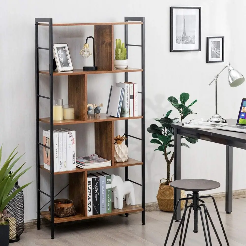5-Tier Bookshel, Industrial Style Bookcase with Metal e, ree Standing Storage Display Shelves, Home Oice Study Storage Rack Shel
5-Tier Bookshel, Industrial Style Bookcase with Metal e, ree Standing Storage Display Shelves, Home Oice Study Storage Rack Shel