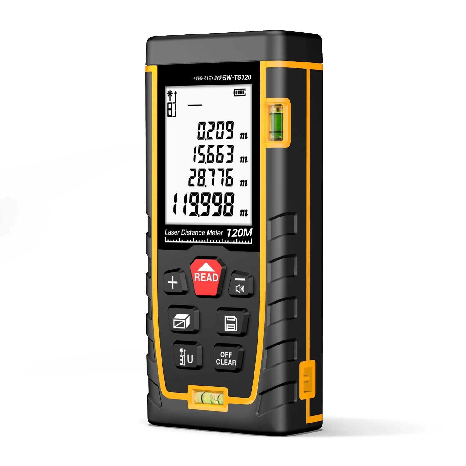 Sndway Hot Sale Digital Measuring Tape Handheld 4 In 1 Measuring Tool Distance Meter For Engineering Measurement
Sndway Hot Sale Digital Measuring Tape Handheld 4 In 1 Measuring Tool Distance Meter For Engineering Measurement