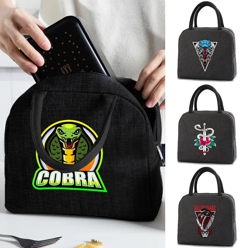 Insulated Lunch Bag Women New Cobra Canvas Handbag Food and Drink Cooler Bag Portable Thermal Dinner Bags School Picnic Food Bag
Insulated Lunch Bag Women New Cobra Canvas Handbag Food and Drink Cooler Bag Portable Thermal Dinner Bags School Picnic Food Bag