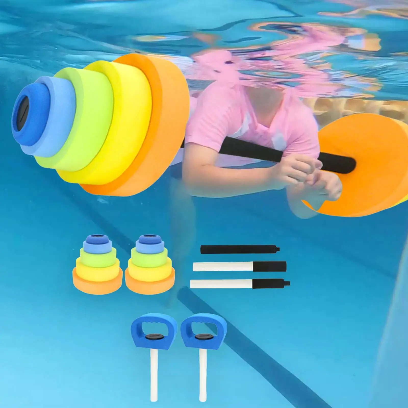 EVA Kids Toys Dumbbells Workout Fitness Multipurpose Exercise Fitness Dumbbell for Ages 3+ Early Development Children Barbell
EVA Kids Toys Dumbbells Workout Fitness Multipurpose Exercise Fitness Dumbbell for Ages 3+ Early Development Children Barbell