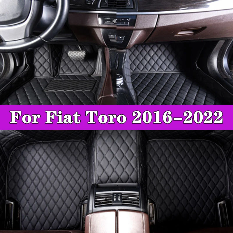 Автомобильные подкладки для ног, автомобильные подкладки для Fiat Toro 2016-2022, защитный коврик, кожаные автомобильные напольные коврики на заказ, искусственная Обложка 
Автомобильные подкладки для ног, автомобильные подкладки для Fiat Toro 2016-2022, защитный коврик, кожаные автомобильные напольные коврики на заказ, искусственная Обложка