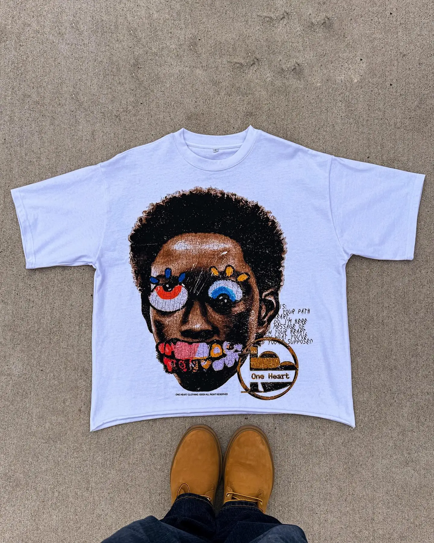 European and American style hip hop cartoon big portrait Print T-shirt Y2k Harajuku Casual Pure Cotton Loose couple Short Sleeve
European and American style hip hop cartoon big portrait Print T-shirt Y2k Harajuku Casual Pure Cotton Loose couple Short Sleeve