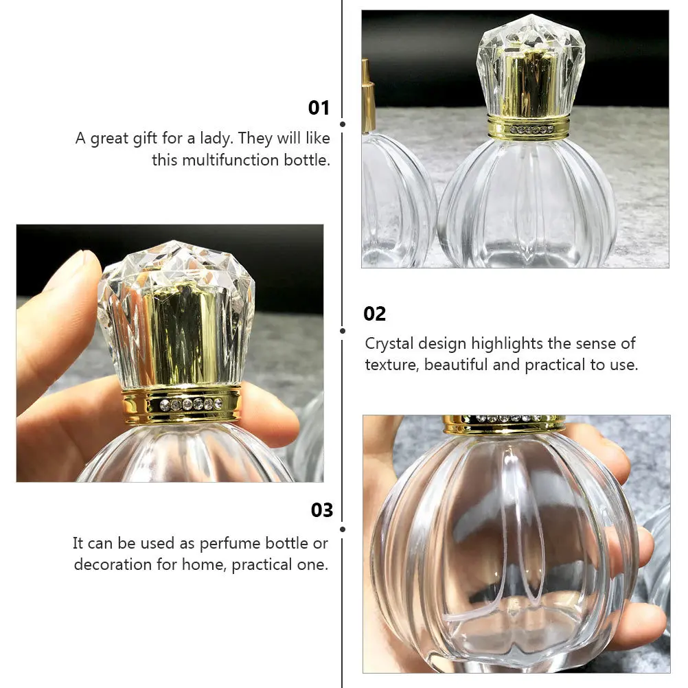 2Pcs Refillable Glass Pumpkin Shape Perfume Bottles Vintage Spray Atomizer for Travel Home Essential Oil Lotion Storage
2Pcs Refillable Glass Pumpkin Shape Perfume Bottles Vintage Spray Atomizer for Travel Home Essential Oil Lotion Storage