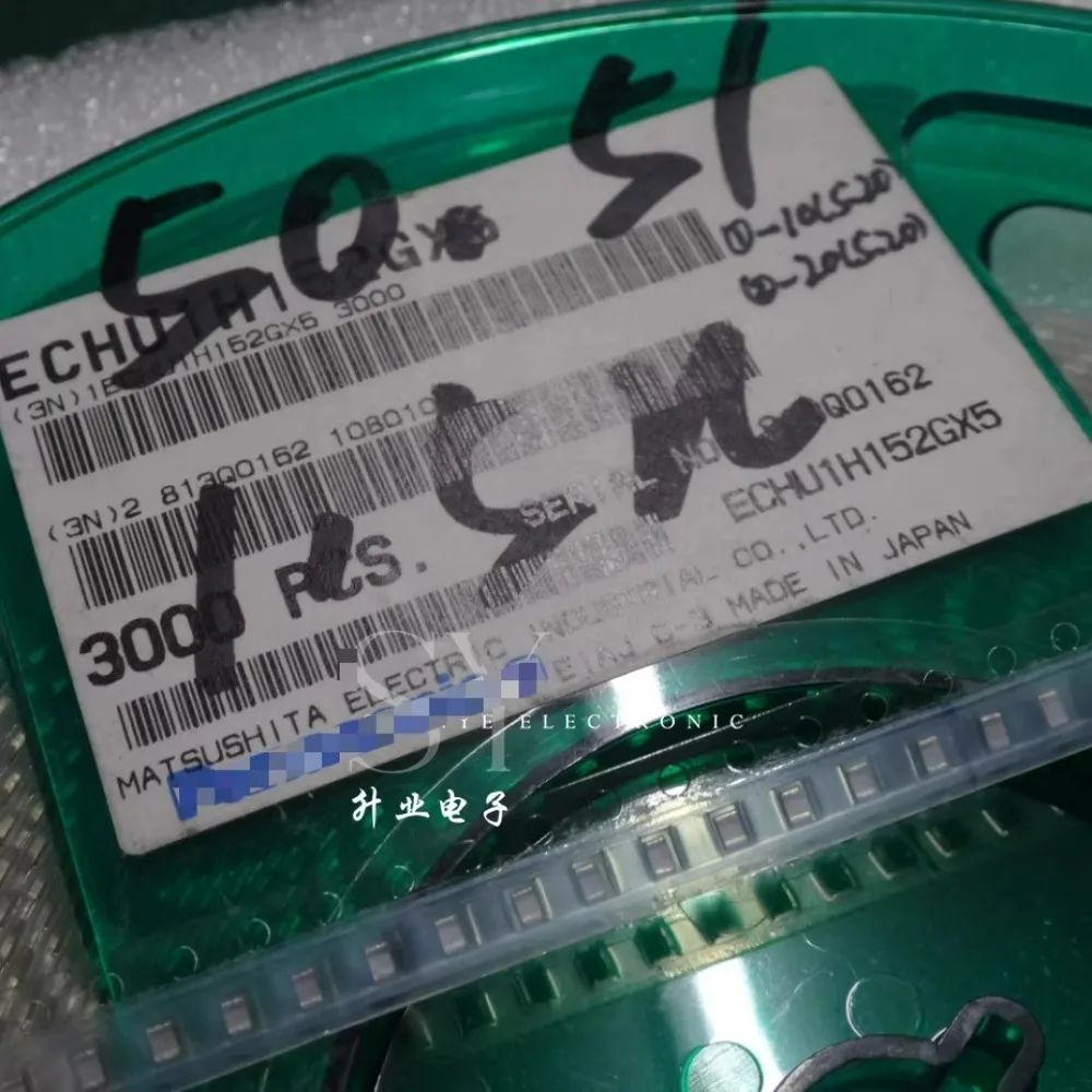 20PCS 0805 0.0015uf/50V 1.5nf 1500pf 1N5 152 Surface Mount Film Capacitor ECHU1H152GX5
20PCS 0805 0.0015uf/50V 1.5nf 1500pf 1N5 152 Surface Mount Film Capacitor ECHU1H152GX5