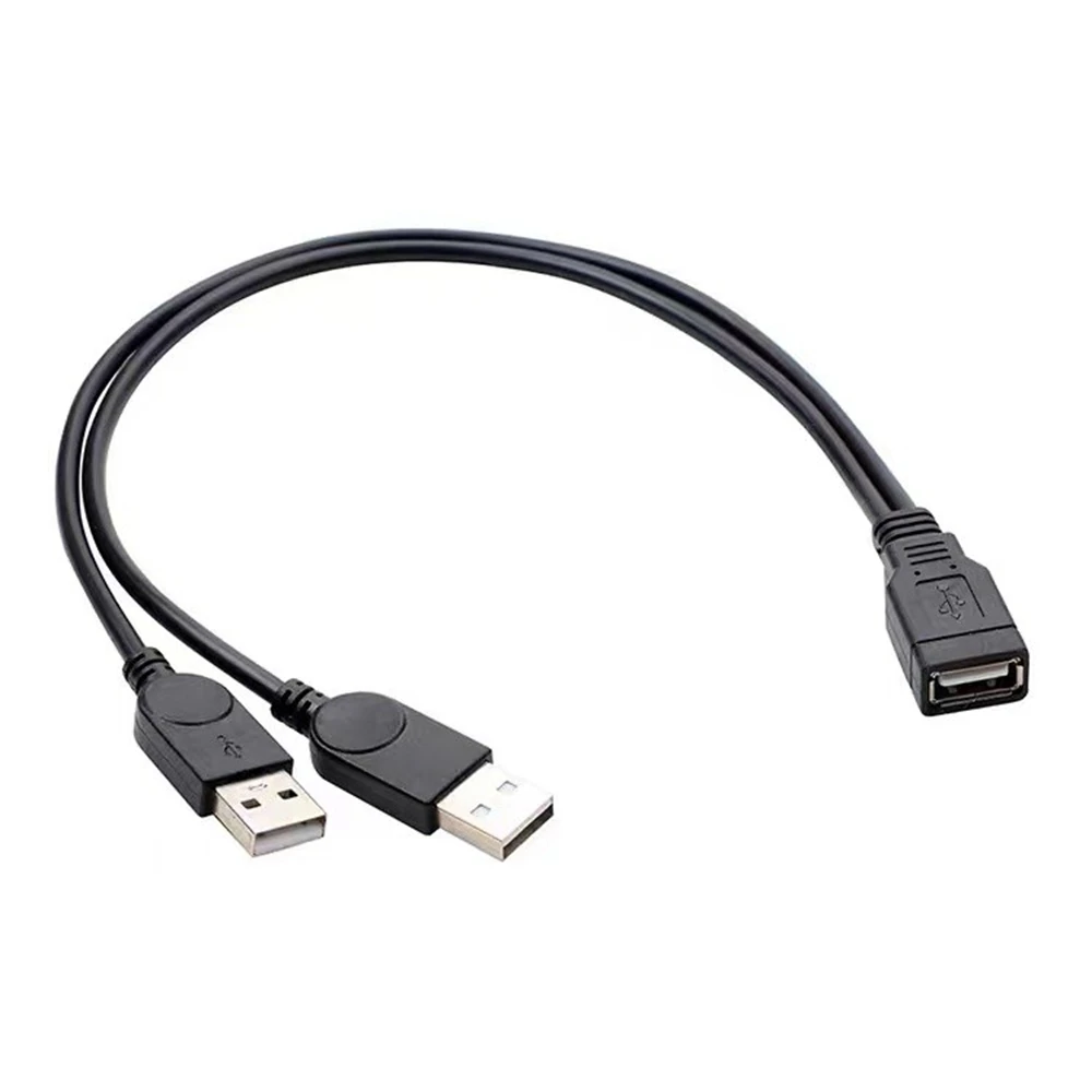 USB 2.0 A Plug to USB Female 2 Double Dual Power Supply USB Female Splitter Extension Cable HUB Charging for Printer
USB 2.0 A Plug to USB Female 2 Double Dual Power Supply USB Female Splitter Extension Cable HUB Charging for Printer