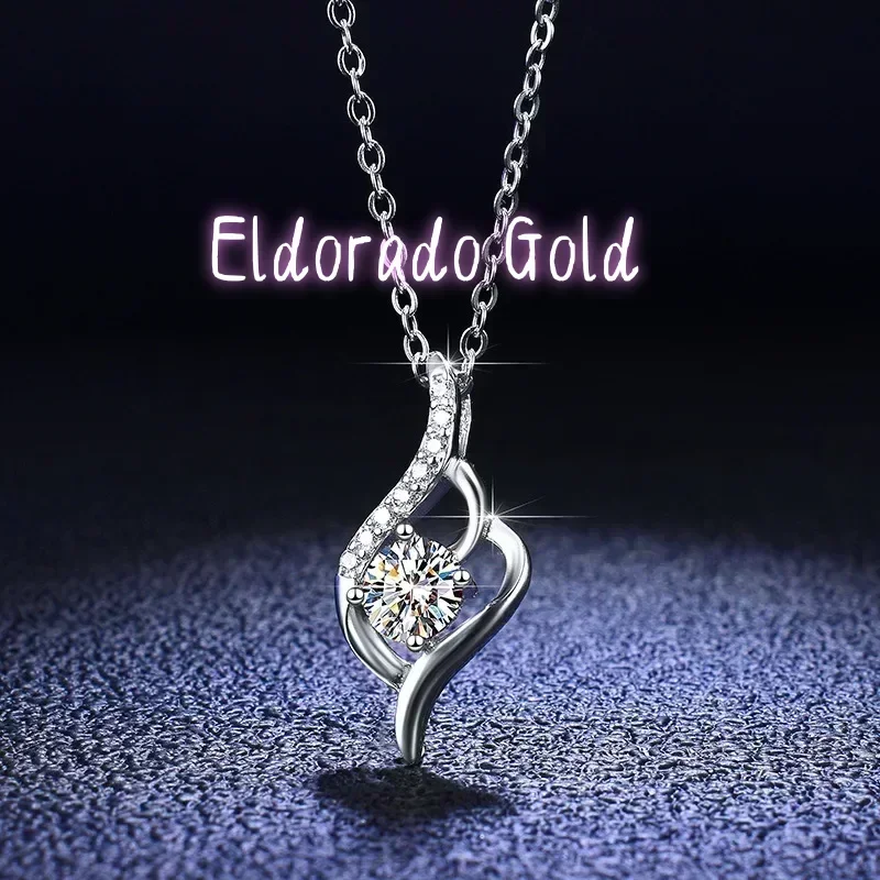 Eldorado Gold Luxury PT950 Platinum Clavicle Necklace With GRA Certified 0.5 Carat Moissanite Diamond Pendant Wedding Jewelry f
Eldorado Gold Luxury PT950 Platinum Clavicle Necklace With GRA Certified 0.5 Carat Moissanite Diamond Pendant Wedding Jewelry f