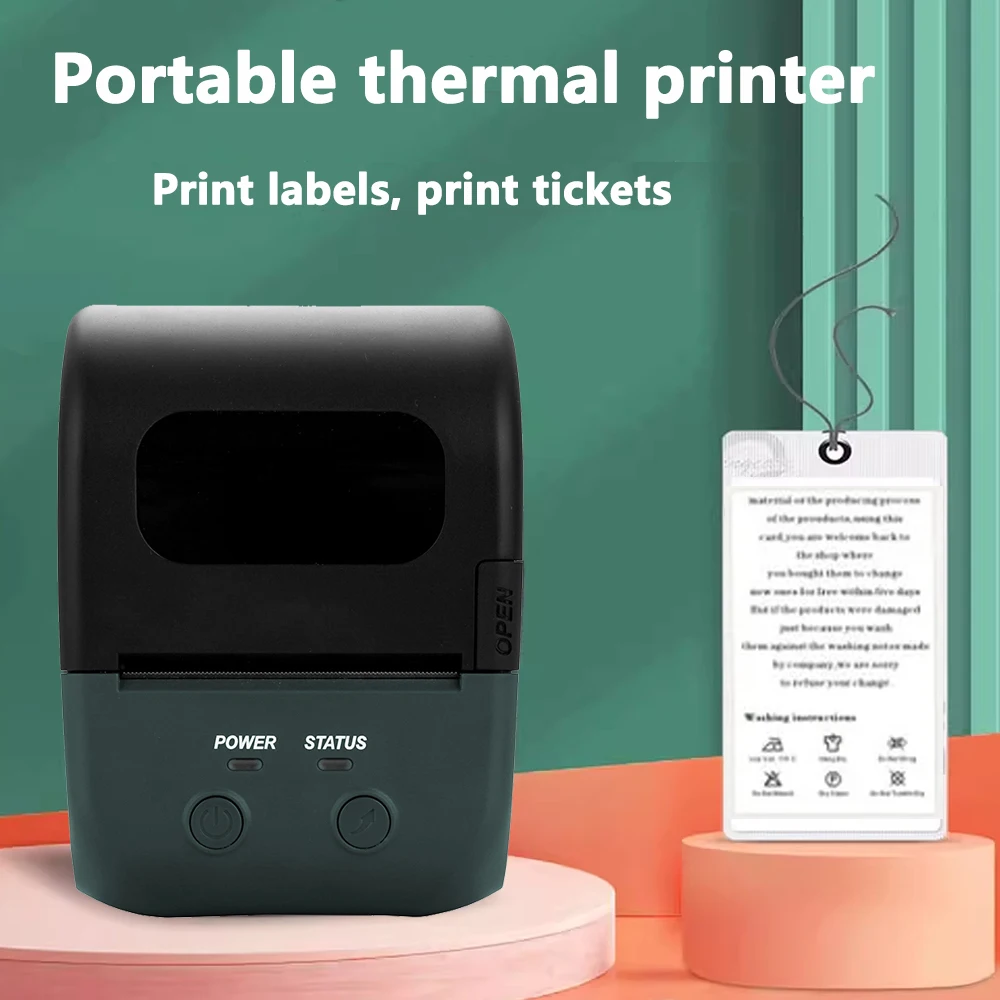 1pc 2 inch portable printer XP-P203A receipt printer Portable Label Printer Mini Thermal Self-Adhesive Sticker Printer Pocket
1pc 2 inch portable printer XP-P203A receipt printer Portable Label Printer Mini Thermal Self-Adhesive Sticker Printer Pocket