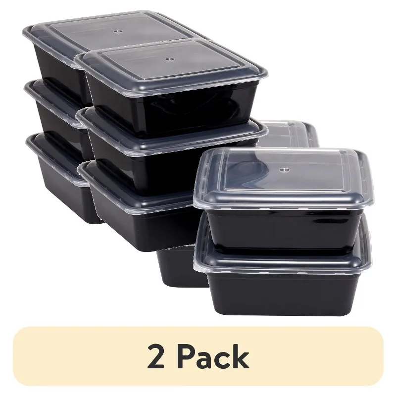 5-Pack 8-Cup Tall Square Meal Prep Containers with Lids, BPA-Free, Microwave & Dishwasher Safe
5-Pack 8-Cup Tall Square Meal Prep Containers with Lids, BPA-Free, Microwave & Dishwasher Safe