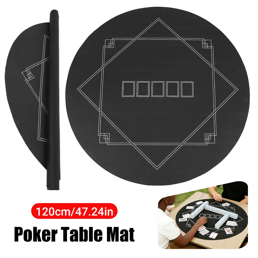 120x120cm Professional Casino Mat Hemmed Edges Portable Rubber Poker Mat with Rubber Grip Matting for Tabletop Game Accessories
120x120cm Professional Casino Mat Hemmed Edges Portable Rubber Poker Mat with Rubber Grip Matting for Tabletop Game Accessories