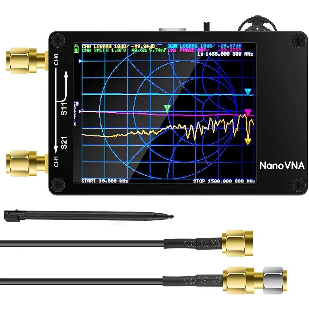 NanoVNA Vector Network Analyzer 2.8 inch Press screen 10KHz -1.5GHz V3.4 HF VHF UHF Antenna Analyzer Measuring
NanoVNA Vector Network Analyzer 2.8 inch Press screen 10KHz -1.5GHz V3.4 HF VHF UHF Antenna Analyzer Measuring