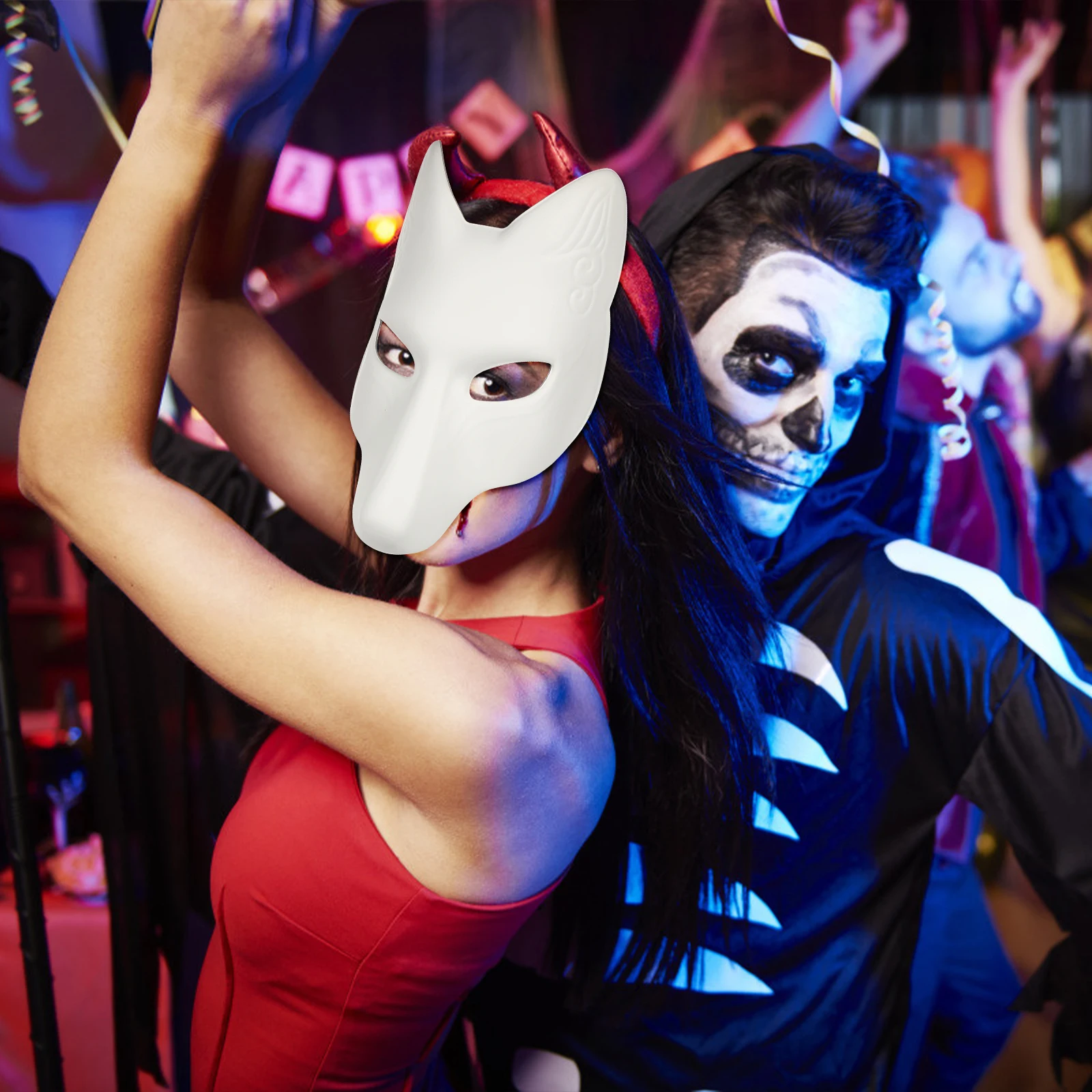 White Fox Mask Blank Face DIY Masks for Masquerade Halloween Costume Accessories Eco Friendly EVA Material for Cosplay
White Fox Mask Blank Face DIY Masks for Masquerade Halloween Costume Accessories Eco Friendly EVA Material for Cosplay