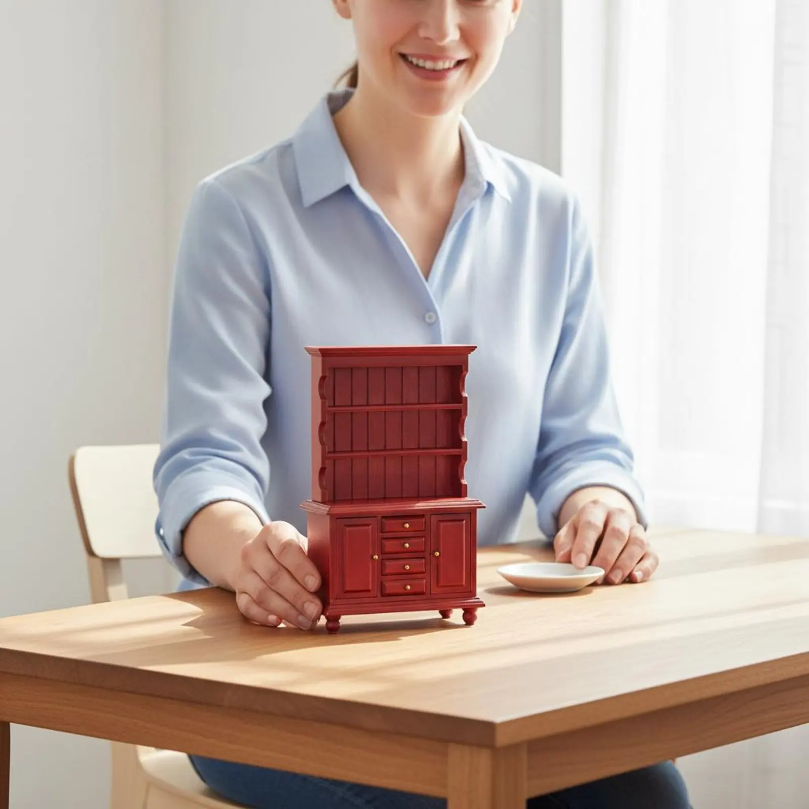 1:12 Scale Wooden Cabinet Detailed Craftsmanship 1:12 Scale Cabinet Dollhouse Shelving Unit Hutch Realistic Design
1:12 Scale Wooden Cabinet Detailed Craftsmanship 1:12 Scale Cabinet Dollhouse Shelving Unit Hutch Realistic Design