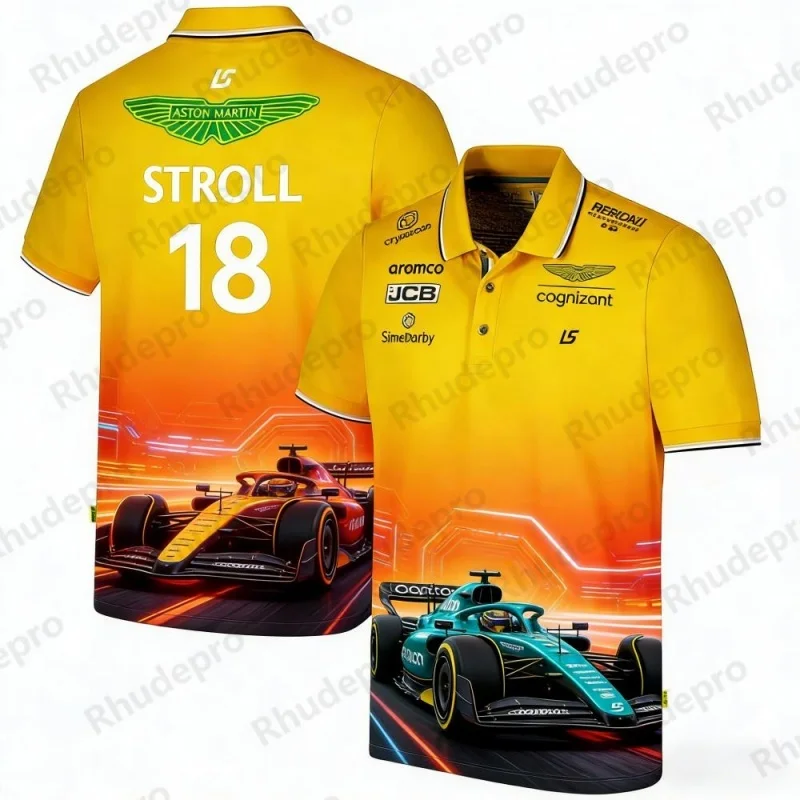 Aston Martin Team Stroll 18 Racing Theme Polo Shirt Unisex Sports Casual Breathable Collar Top
Aston Martin Team Stroll 18 Racing Theme Polo Shirt Unisex Sports Casual Breathable Collar Top