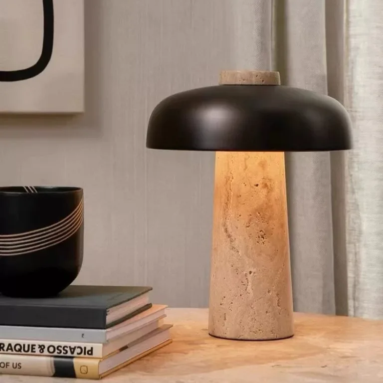 Nordic Denmark Yellow Travertine Mushroom Bedside Lamp Study Wabi **** Wind High Sense
Nordic Denmark Yellow Travertine Mushroom Bedside Lamp Study Wabi **** Wind High Sense