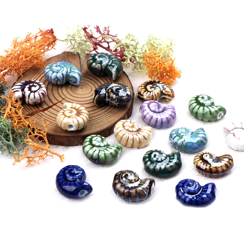 3Pcs/Bag 20MM Ceramic Conch Shaped Scattered Beads DIY Handmade Material Bracelet/Necklace/Earrings Jewelry Accessories Making
3Pcs/Bag 20MM Ceramic Conch Shaped Scattered Beads DIY Handmade Material Bracelet/Necklace/Earrings Jewelry Accessories Making