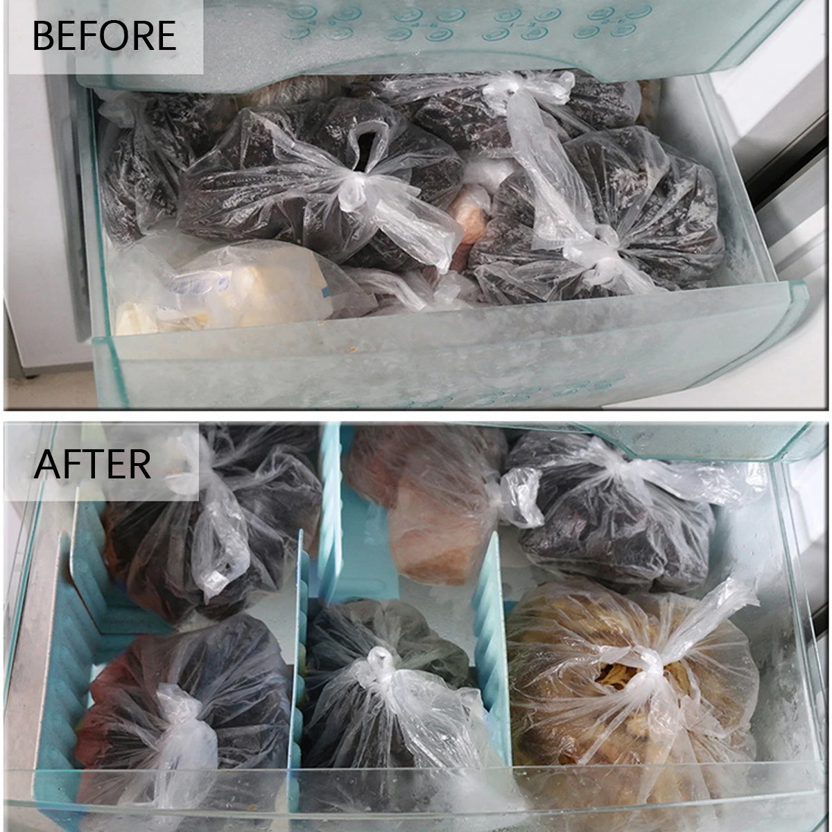 4pcs Freezing Layer Storage Partition Fridge Shelf Organizer PP Material Reusable Container Blue Sliding Drawer Bins for Snacks
4pcs Freezing Layer Storage Partition Fridge Shelf Organizer PP Material Reusable Container Blue Sliding Drawer Bins for Snacks