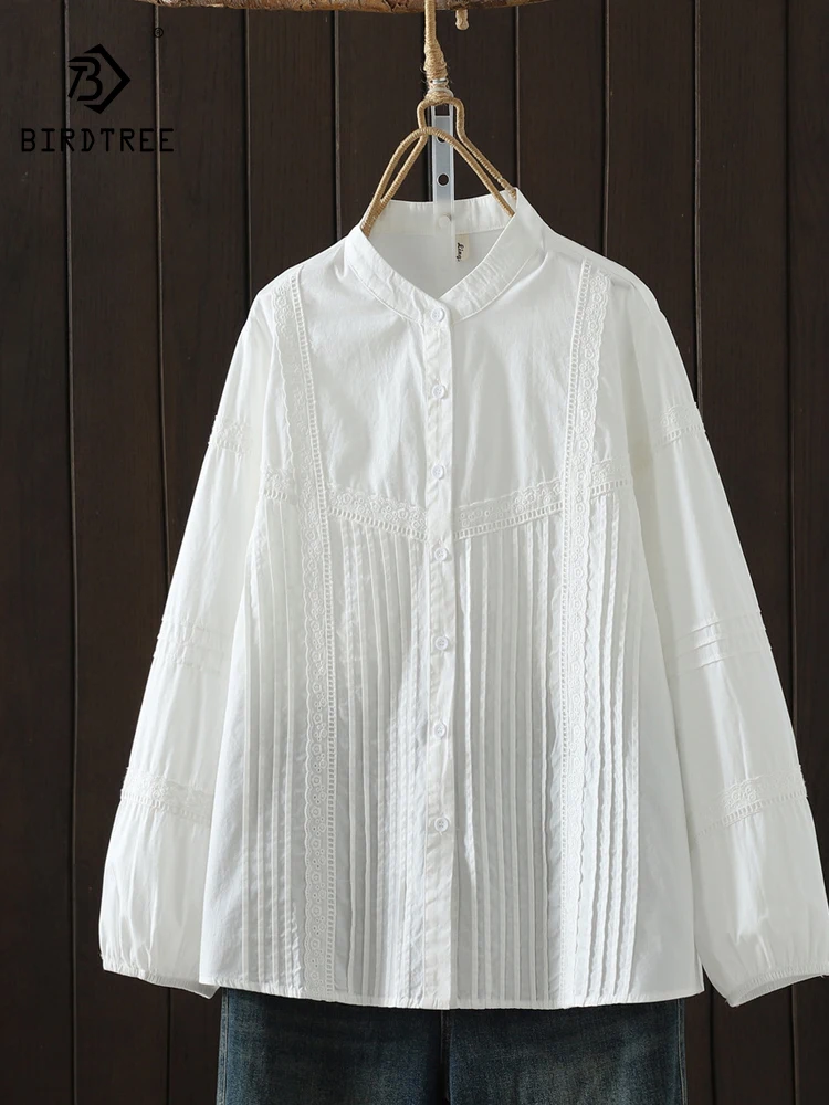 New 2025 Autumn Cotton Long Sleeve Shirt, Women Stand Folds Embroidery, Mori Girl Fashion Casual Commute Loose Blouse T5N154CC
New 2025 Autumn Cotton Long Sleeve Shirt, Women Stand Folds Embroidery, Mori Girl Fashion Casual Commute Loose Blouse T5N154CC