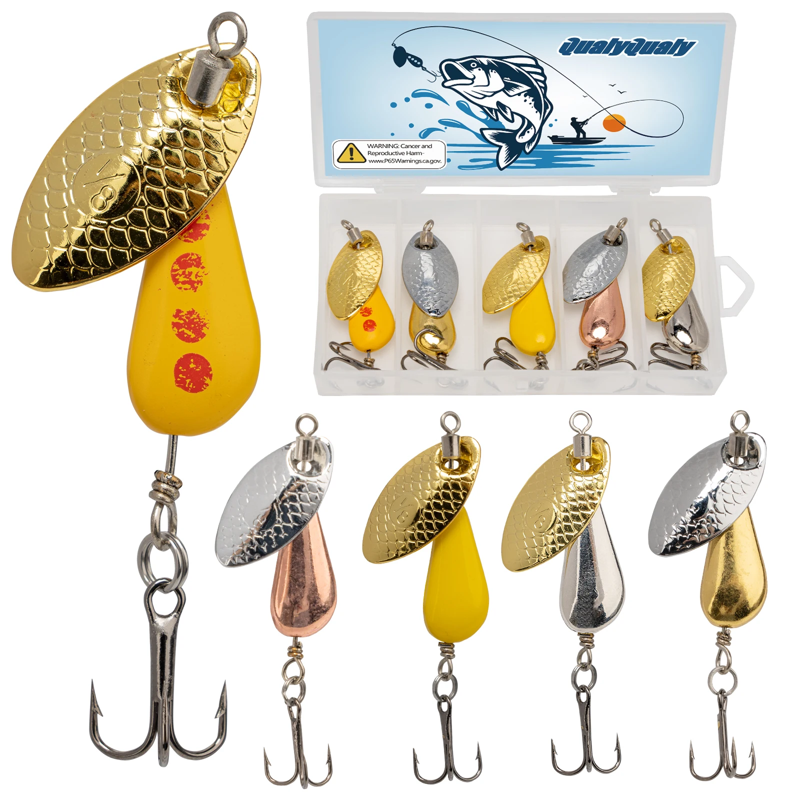 5pcs Spinner Baits Metal Spoon Fishing Lure 2.8g 4.7g 6.7g Sequins Long Shot Spoon Baits for Bass Trout Perch Pike Fishing
5pcs Spinner Baits Metal Spoon Fishing Lure 2.8g 4.7g 6.7g Sequins Long Shot Spoon Baits for Bass Trout Perch Pike Fishing