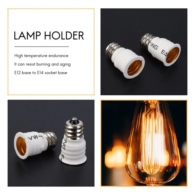 Комплект из 6 от E12 до E14, конвертер белой лампы, светодиодный держатель, адаптер для лампы, сменщик розетки, высокое качество-A42I
Комплект из 6 от E12 до E14, конвертер белой лампы, светодиодный держатель, адаптер для лампы, сменщик розетки, высокое качество-A42I