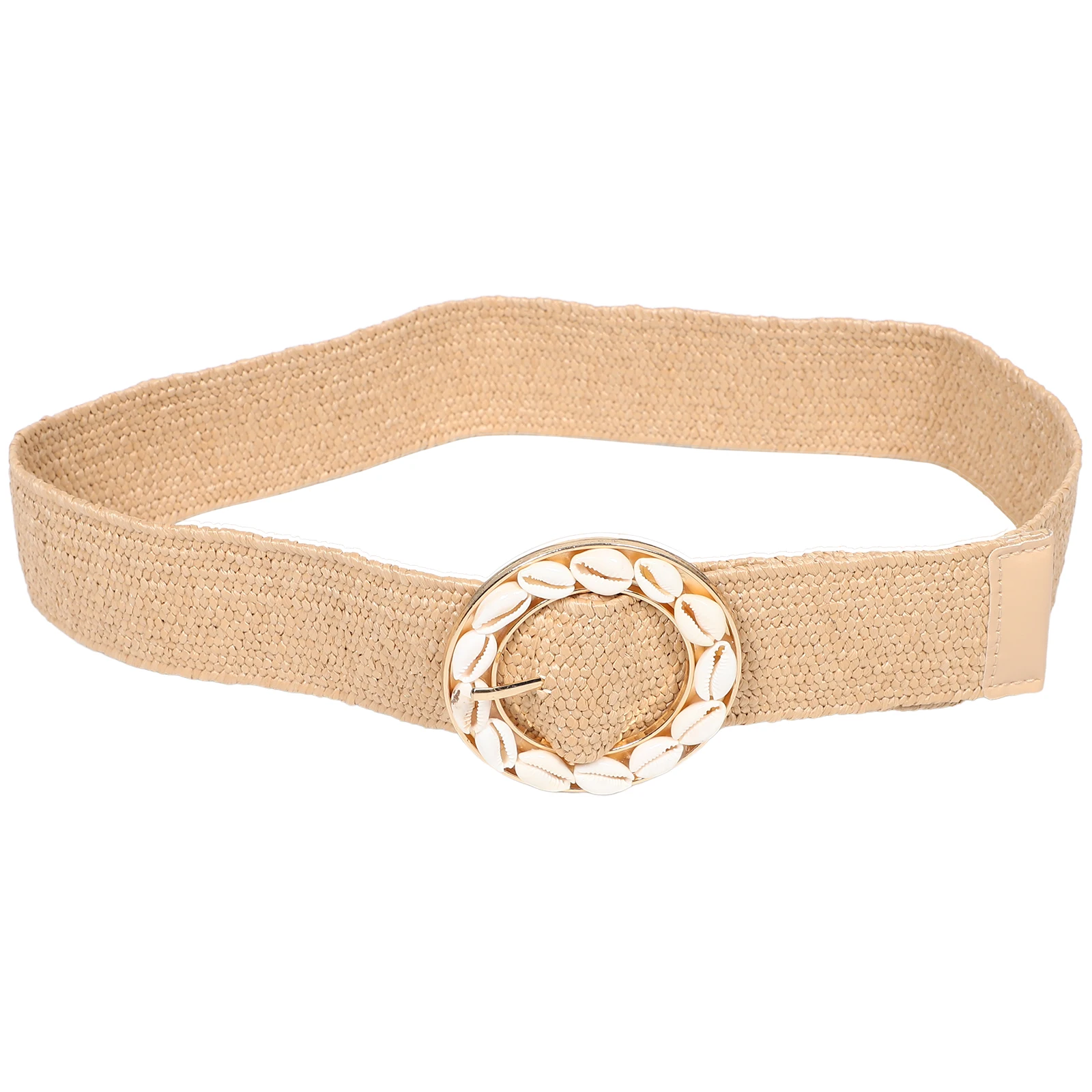Bohemian Style Woven Elastic Belt for Dresses Skirt Women Vacation Shell Decoration Round Buckle Handmade Long Waist Belts
Bohemian Style Woven Elastic Belt for Dresses Skirt Women Vacation Shell Decoration Round Buckle Handmade Long Waist Belts