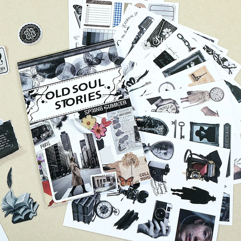 Vintage Life Items Character Flower Landscape Sticker Book Creative DIY Journal Material Collage Scrapbooking Stationery
Vintage Life Items Character Flower Landscape Sticker Book Creative DIY Journal Material Collage Scrapbooking Stationery