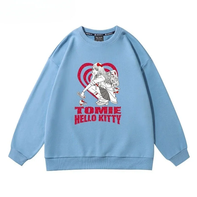 Hello Kitty Junji Ito Tomie Sweatshirt with Cute Pattern Print Retro Fashion Pure Cotton Anime Men's and Women's Pullover
Hello Kitty Junji Ito Tomie Sweatshirt with Cute Pattern Print Retro Fashion Pure Cotton Anime Men's and Women's Pullover