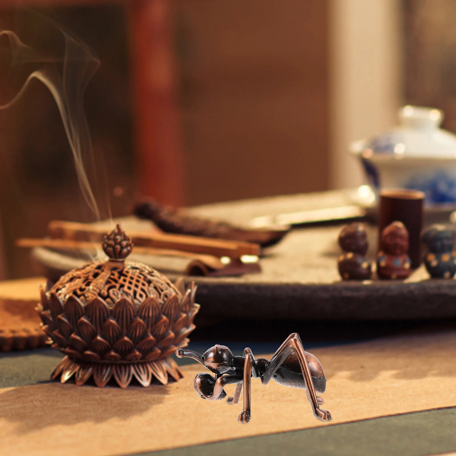 Incense Stick Holder Ant Shape Unique Iron Burning Stand for Yoga Bedroom Sauna Cool Desktop Decoration Japanese Style Ash
Incense Stick Holder Ant Shape Unique Iron Burning Stand for Yoga Bedroom Sauna Cool Desktop Decoration Japanese Style Ash