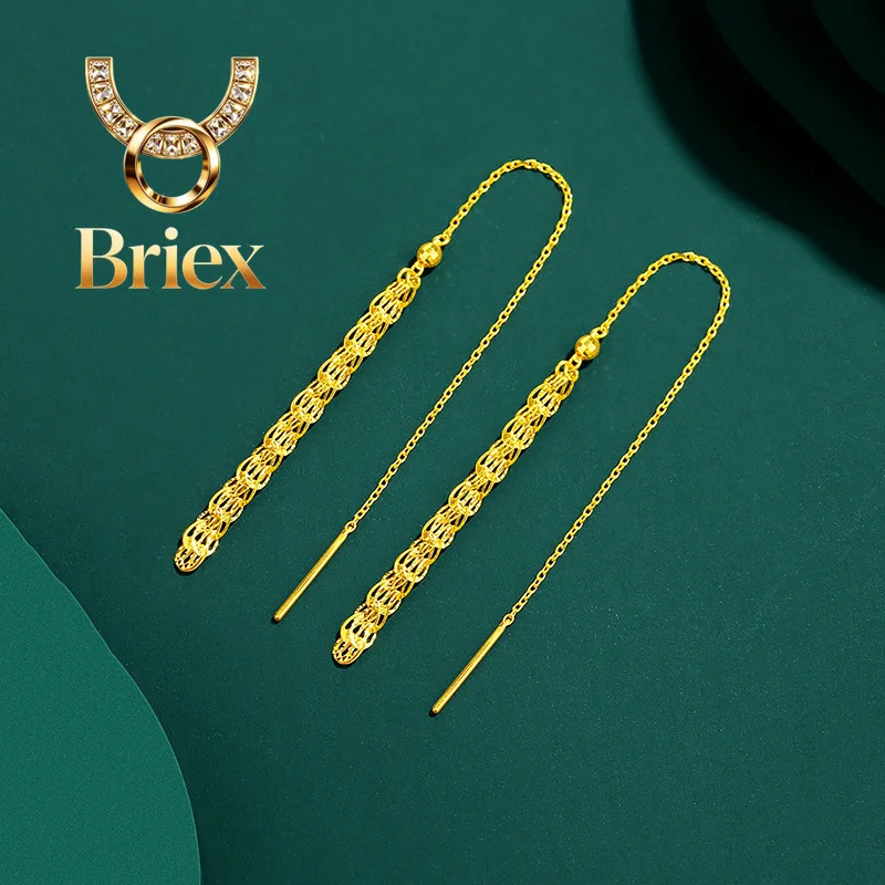 Briex Jewelry Luxury 24K 9999 Pure Gold real gold Hollow-out Phoenix Tail Tassel Ear Line Women's Eardrop Ear Line
Briex Jewelry Luxury 24K 9999 Pure Gold real gold Hollow-out Phoenix Tail Tassel Ear Line Women's Eardrop Ear Line