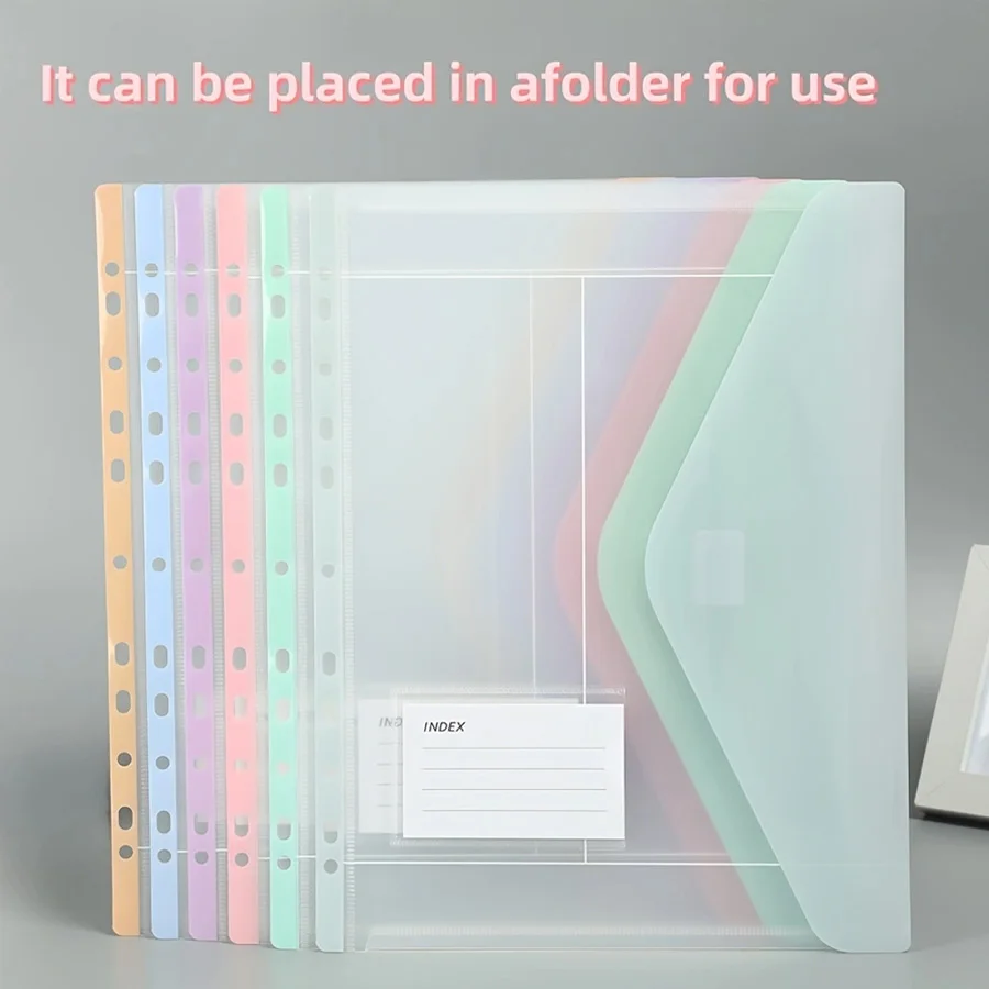 6PCS snap fasteners folder, A4 size with 11 binding rings, 3-hole file shell, file binding file bag and storage bag
6PCS snap fasteners folder, A4 size with 11 binding rings, 3-hole file shell, file binding file bag and storage bag