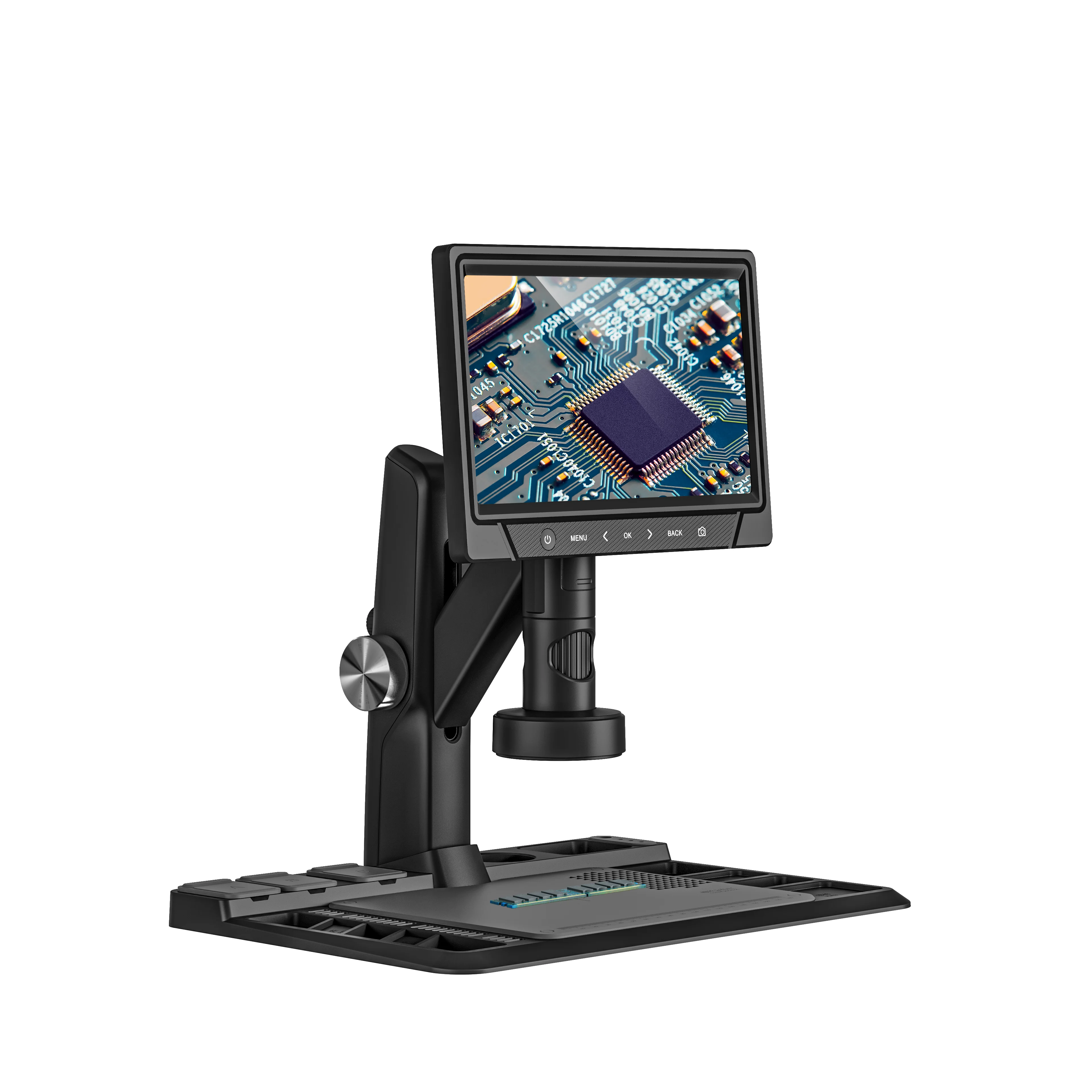 Factory 318-C Digital Microscope 1600x with 8 LED 12MP HD High Resolution 10.1 Inch Screen Compatible PC Maintenance Workbench
Factory 318-C Digital Microscope 1600x with 8 LED 12MP HD High Resolution 10.1 Inch Screen Compatible PC Maintenance Workbench