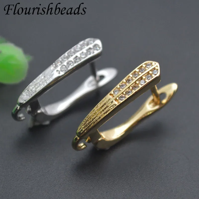 Good Quality Jewelry Schwenzy Findings Basic Bail Ear Wire Paved CZ Beads Earring Hooks Accessories for Women DIY Earrings
Good Quality Jewelry Schwenzy Findings Basic Bail Ear Wire Paved CZ Beads Earring Hooks Accessories for Women DIY Earrings