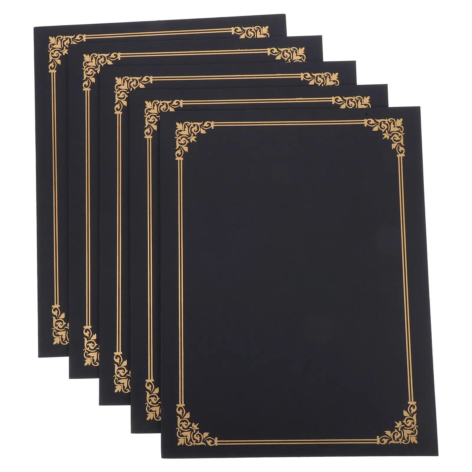 10pcs Certificate Folders Elegant Foil Border Protective Cover Graduation Diploma Frames Document Holders
10pcs Certificate Folders Elegant Foil Border Protective Cover Graduation Diploma Frames Document Holders