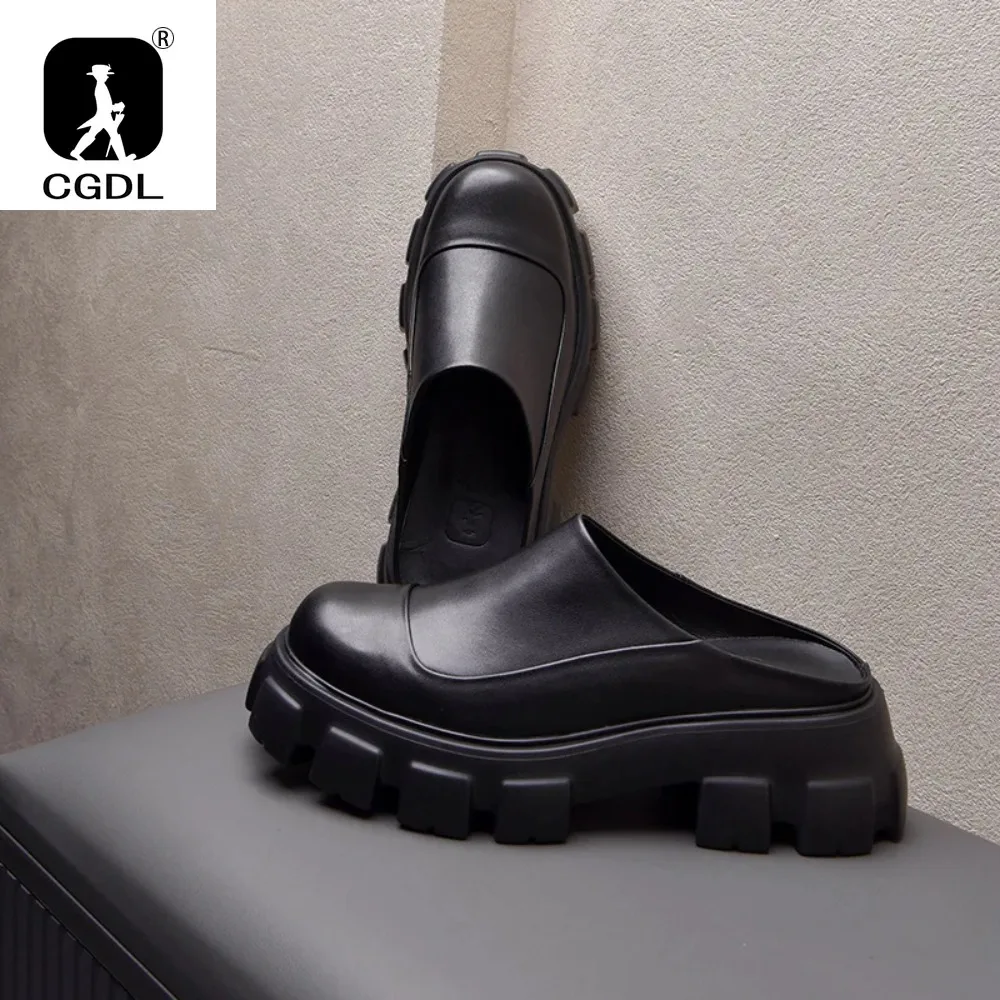 Platform Mens Leather Half Slippers Luxury Genuine Leather 2025 New Style Handamde Summer Business Sandals Outdoor Shoes for Man
Platform Mens Leather Half Slippers Luxury Genuine Leather 2025 New Style Handamde Summer Business Sandals Outdoor Shoes for Man