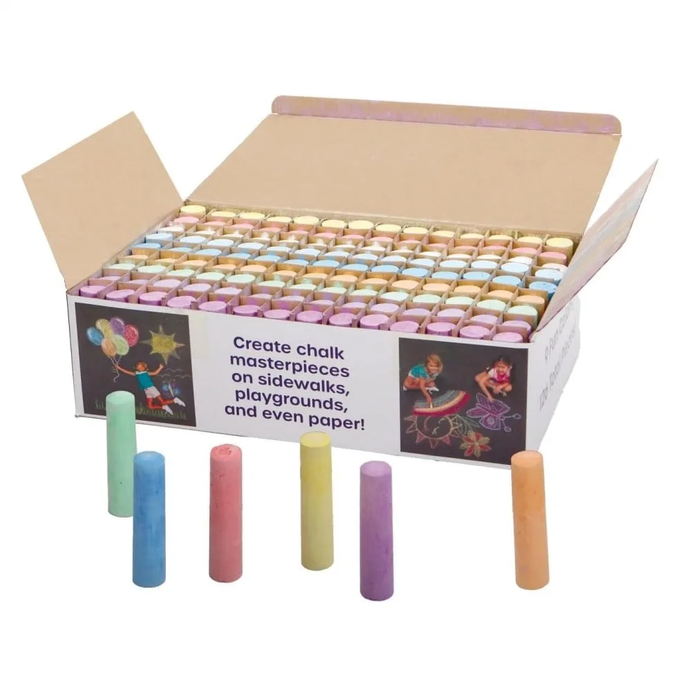 Giant Box Of Jumbo Sidewalk Chalk 126 Pieces 9 Colors Bulk Set Outdoor Colored Chalk For Kids And Toddlers Ages 3+
Giant Box Of Jumbo Sidewalk Chalk 126 Pieces 9 Colors Bulk Set Outdoor Colored Chalk For Kids And Toddlers Ages 3+