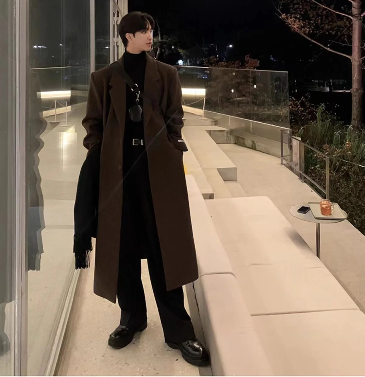 Wool Blend Overcoat Mans Slimming Cut Fitted Slim Skinny Narrow Tight Close Body Hugging Form Shape Revealing Defining Tracing
Wool Blend Overcoat Mans Slimming Cut Fitted Slim Skinny Narrow Tight Close Body Hugging Form Shape Revealing Defining Tracing