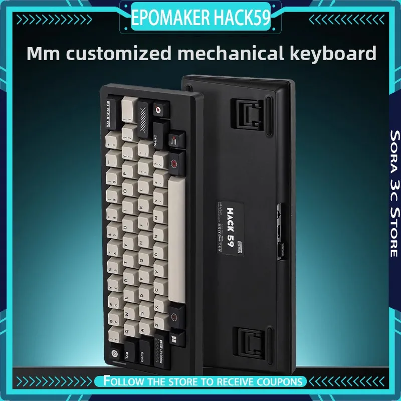 EPOMAKER HACK59 Mechanical Keyboard Wireless Tri-mode HHKB Alignment Support QMK/VIA Customized Office Gaming Keyboard
EPOMAKER HACK59 Mechanical Keyboard Wireless Tri-mode HHKB Alignment Support QMK/VIA Customized Office Gaming Keyboard
