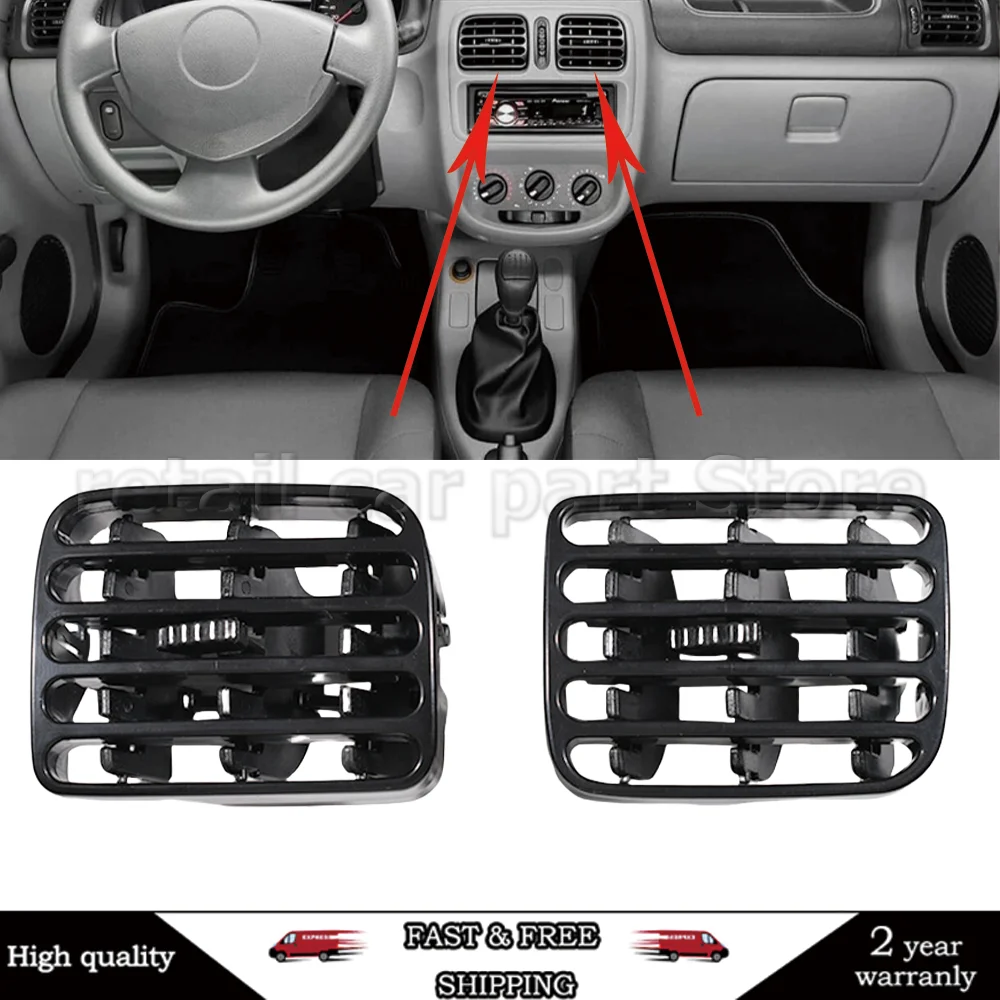1Pair Car Center Console Air Vent 7702258279 7702258280 7702258375 for Renault Thalia Clio Air Jet Intake Grille Car Accessories
1Pair Car Center Console Air Vent 7702258279 7702258280 7702258375 for Renault Thalia Clio Air Jet Intake Grille Car Accessories