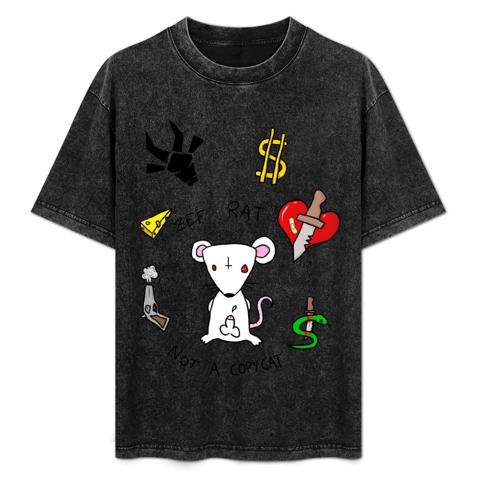 ZEF RAT, NOT A COPYCAT! T-Shirt Trendy Pattern T-Shirt for Men
ZEF RAT, NOT A COPYCAT! T-Shirt Trendy Pattern T-Shirt for Men