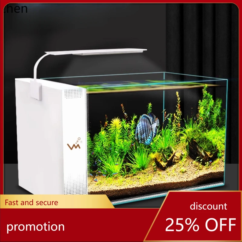 HT fish tank living room small home desktop ultra-white glass ecological side filter lazy self-circulation aquarium
HT fish tank living room small home desktop ultra-white glass ecological side filter lazy self-circulation aquarium
