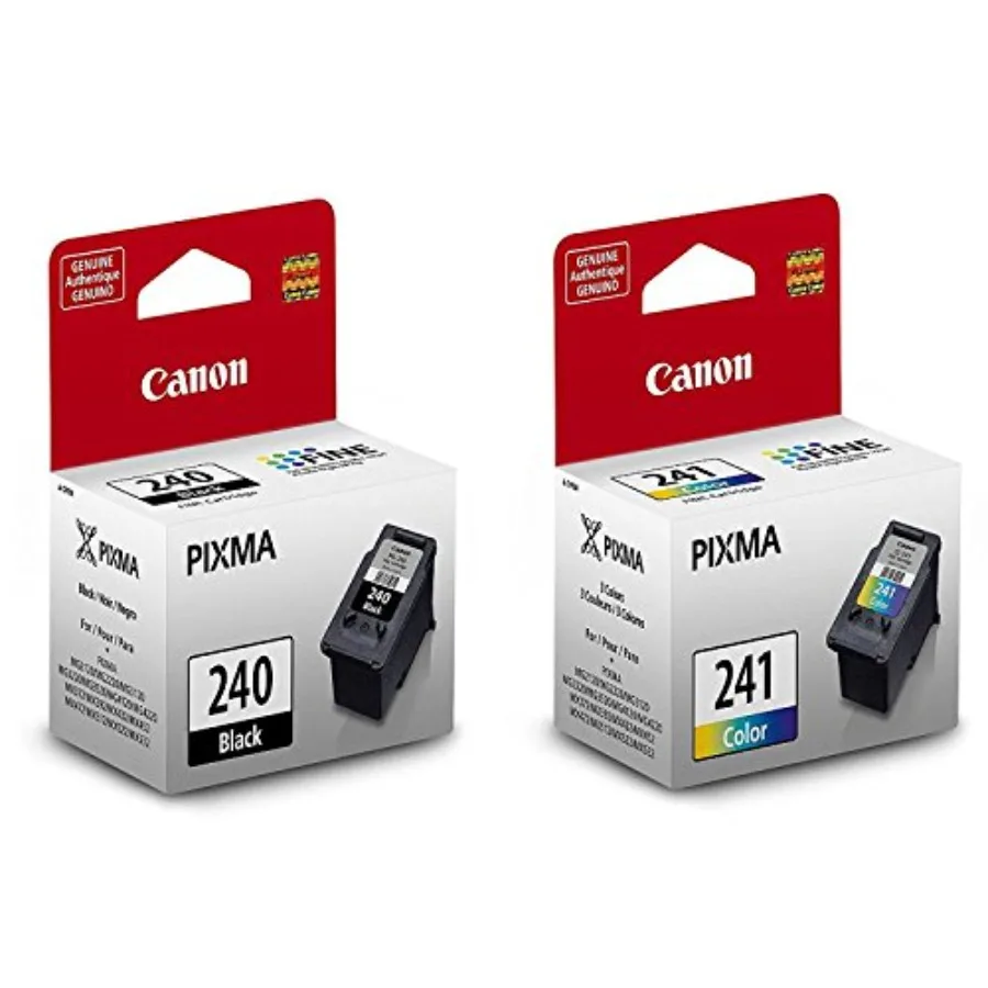 Pixma PG-240 Black and CL-241 Color Ink Cartridges
Pixma PG-240 Black and CL-241 Color Ink Cartridges