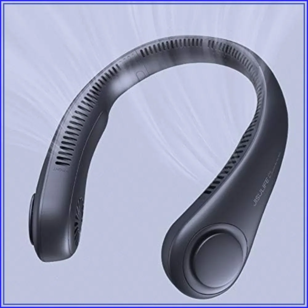 Portable Neck Fan, Hands Free Bladeless, 5 Speeds, 4000mAh, Wearable Personal Fan, Twistable, Rechargeable, Blue
Portable Neck Fan, Hands Free Bladeless, 5 Speeds, 4000mAh, Wearable Personal Fan, Twistable, Rechargeable, Blue