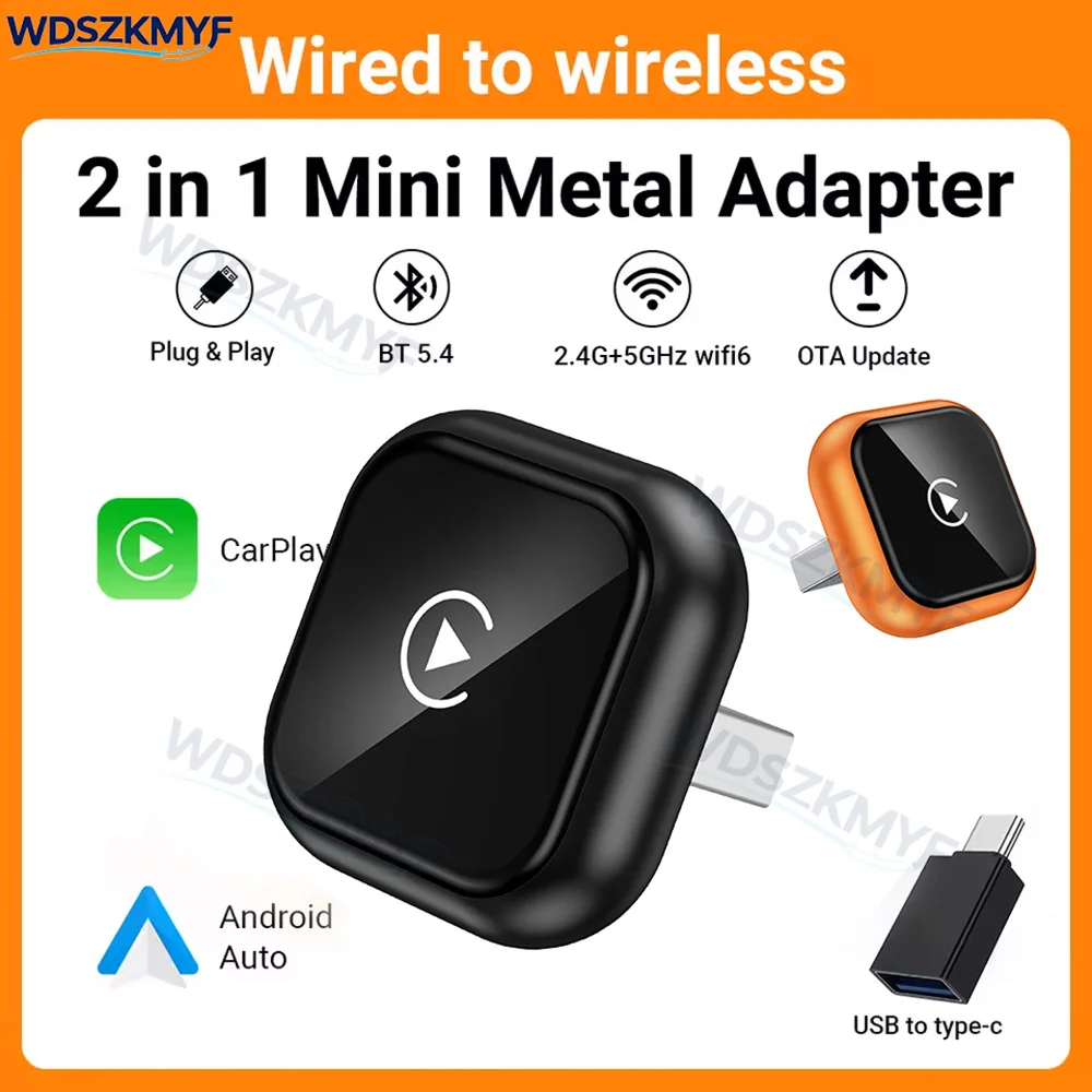 2in1 smart Mini Box Wireless Carplay Adapter and Android Auto WIFI BT Auto Connect For Toyota Volvo Benz MG Kia MAZDA FORD
2in1 smart Mini Box Wireless Carplay Adapter and Android Auto WIFI BT Auto Connect For Toyota Volvo Benz MG Kia MAZDA FORD