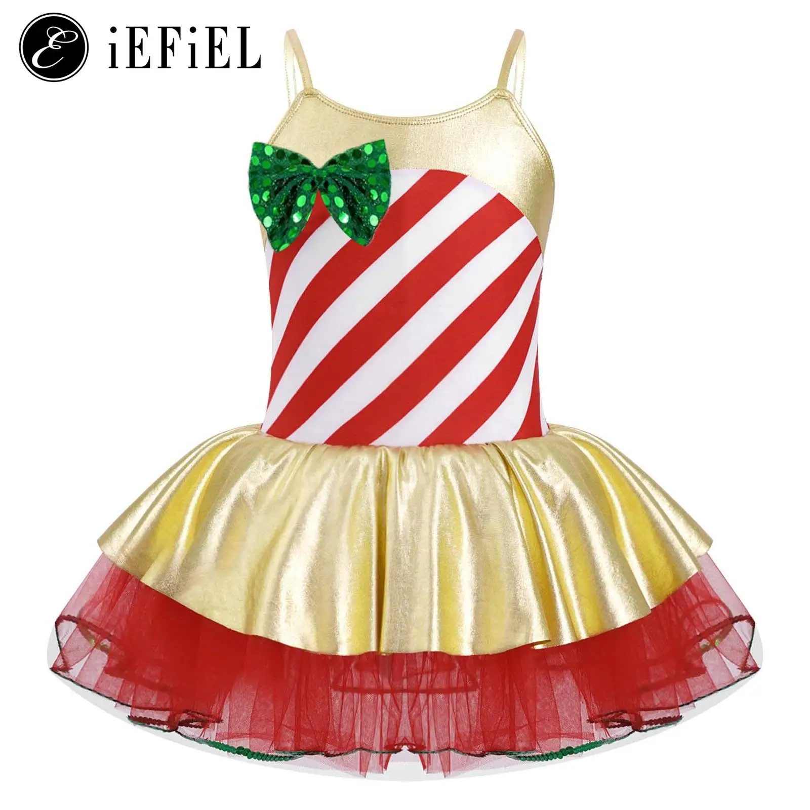 Girls Candy Cane Striped Sequins Dance Leotard Figure Ice Skating Tutu Dress Christmas Mrs Santa Claus Cosplay Costume
Girls Candy Cane Striped Sequins Dance Leotard Figure Ice Skating Tutu Dress Christmas Mrs Santa Claus Cosplay Costume
