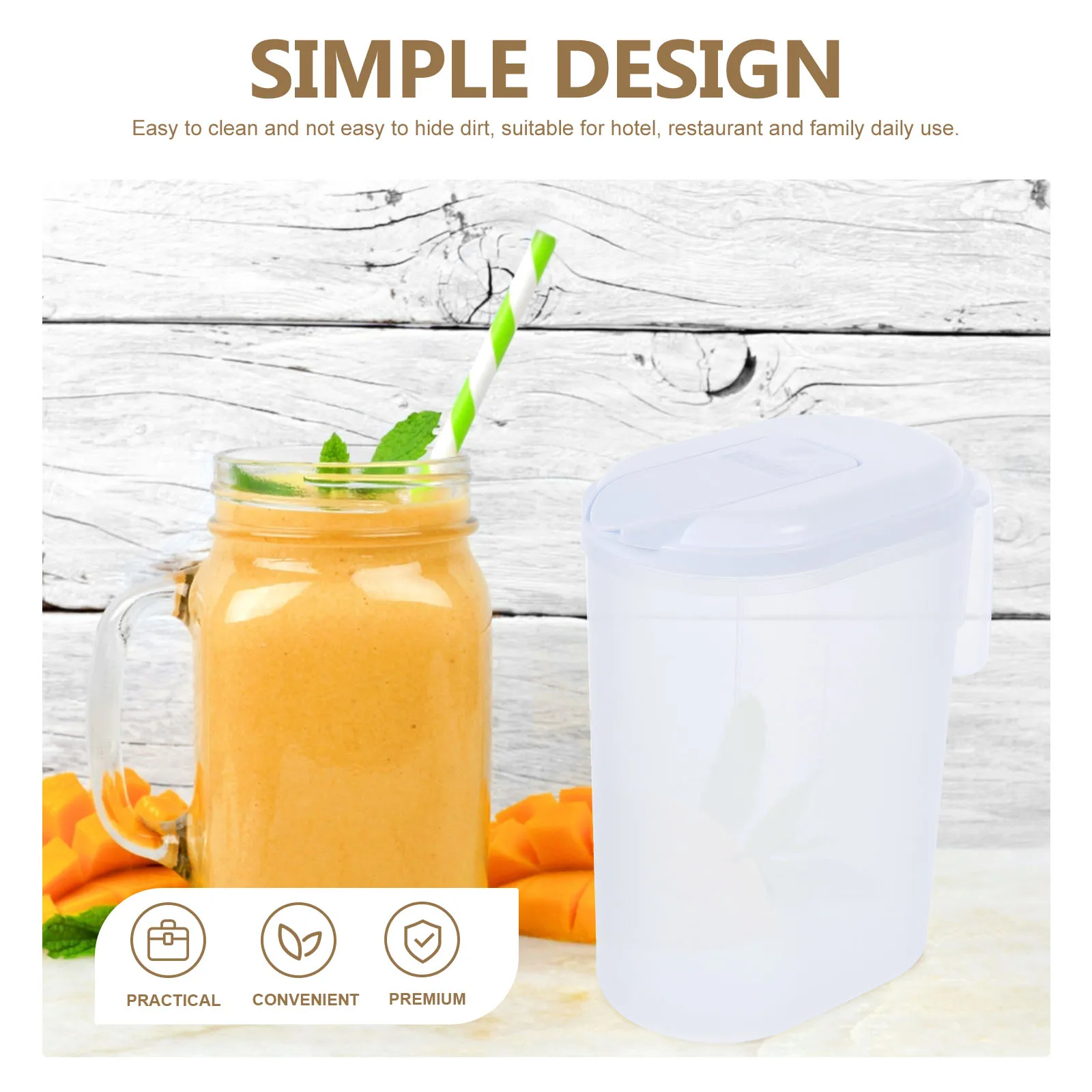 2Pcs Portable Water Pitcher With Spout Lid For Drinks Fridge Door Juice Jug Cold Beverage Holder Large Capacity
2Pcs Portable Water Pitcher With Spout Lid For Drinks Fridge Door Juice Jug Cold Beverage Holder Large Capacity