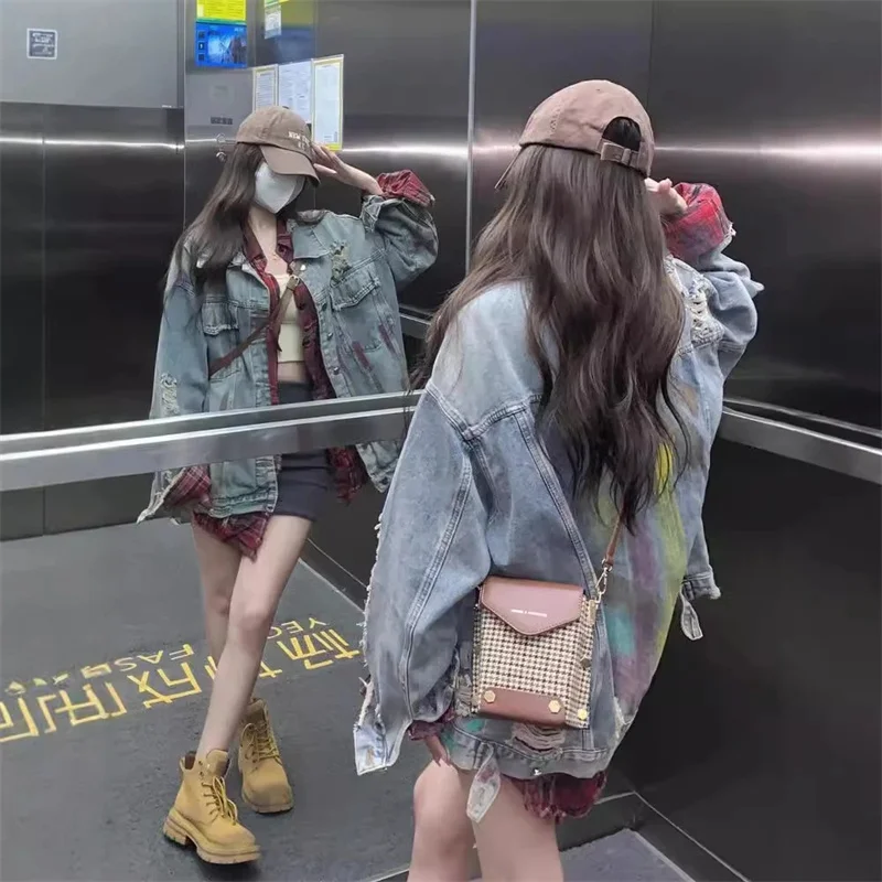 Retro Fashion Brand Denim Men's and Women's Jackets for Spring and Autumn 2025 High Street Loose fit Vintage Casual Zipper Clip
Retro Fashion Brand Denim Men's and Women's Jackets for Spring and Autumn 2025 High Street Loose fit Vintage Casual Zipper Clip