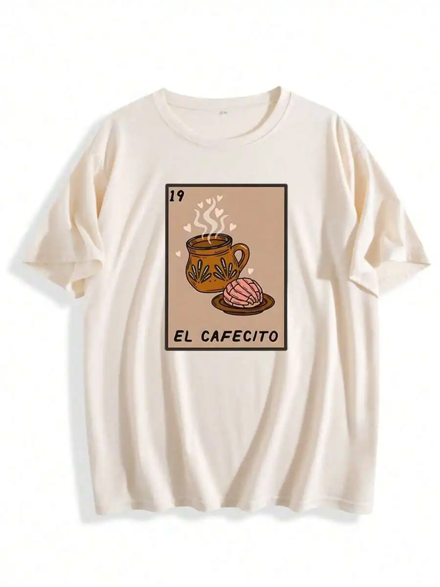 Unisex El Cafecito Coffee Cake Graphic T-Shirt Soft Round Neck Short Sleeve Casual Tee
Unisex El Cafecito Coffee Cake Graphic T-Shirt Soft Round Neck Short Sleeve Casual Tee