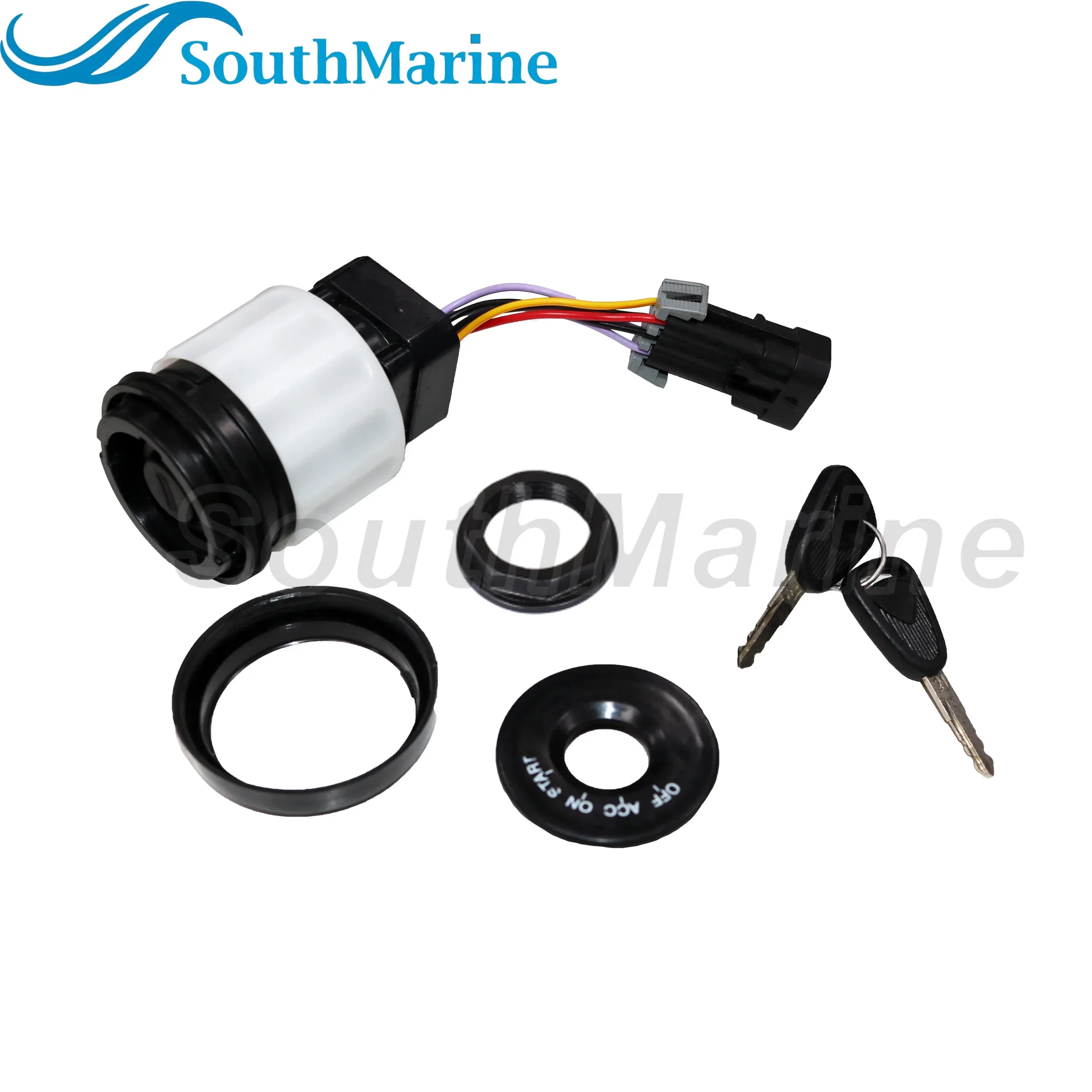 Boat Motor 87-893353A03 Ignition Key Switch with Housing for Mercury Mercruiser Quicksilver Mariner, 4 Position
Boat Motor 87-893353A03 Ignition Key Switch with Housing for Mercury Mercruiser Quicksilver Mariner, 4 Position